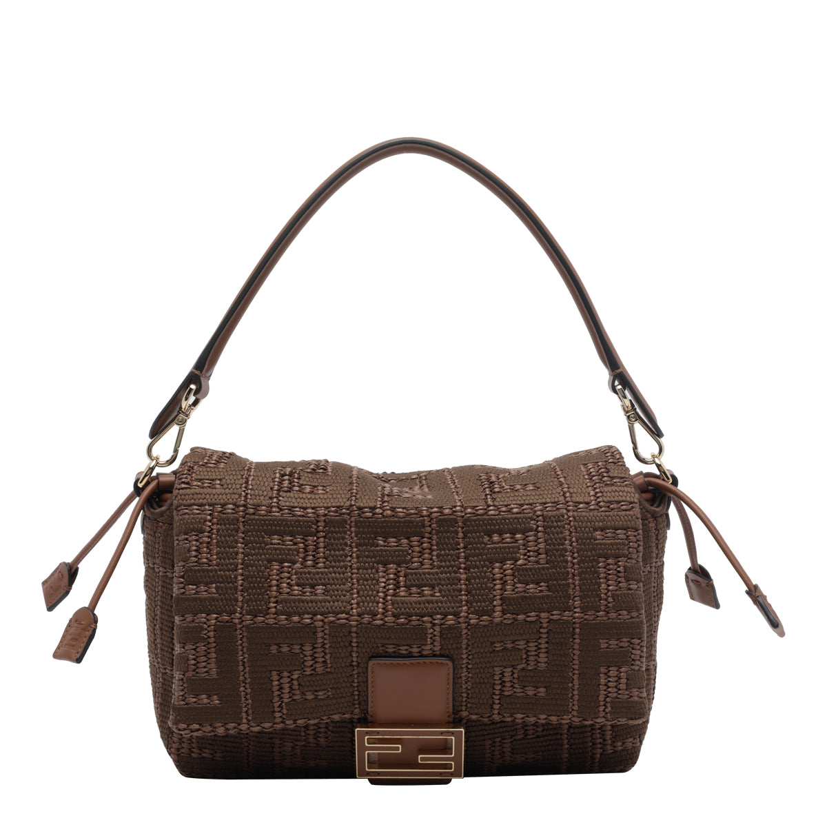 Fendi Women's Medium Mamma Baguette Shoulder Bag in Brown - view 1