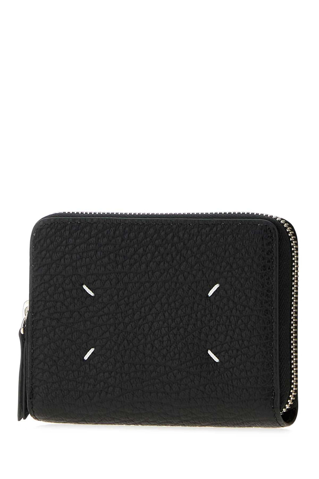 Maison Margiela Women's Leather Zip Wallet in Black - view 2