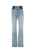 Maison Margiela Women's Denim Trousers in Light Blue - view 1