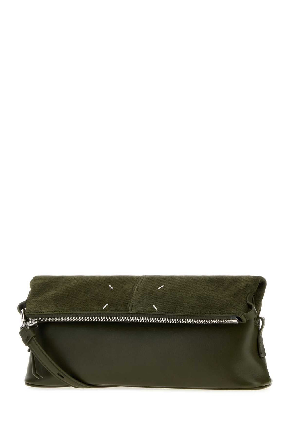 Maison Margiela Women's Leather 5AC Pouch in Olive - view 2