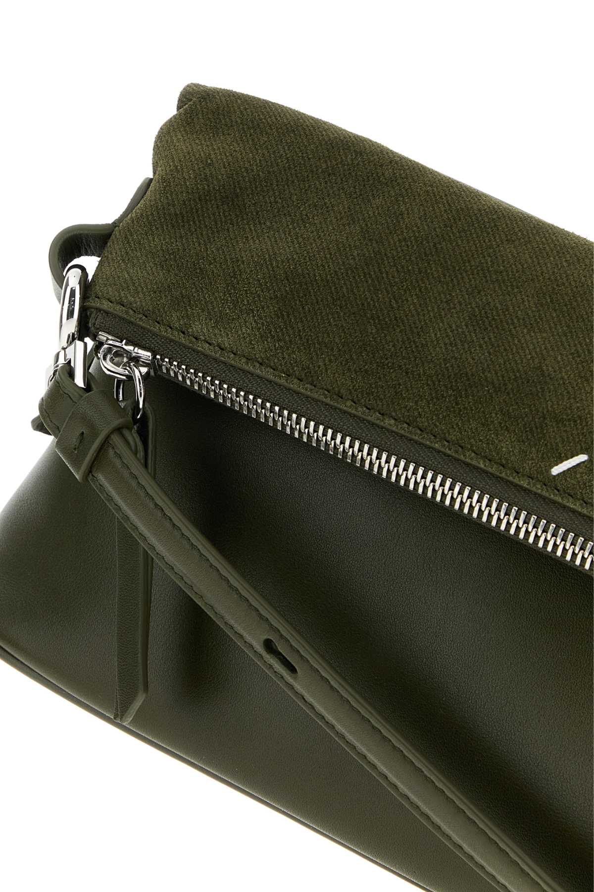 Maison Margiela Women's Leather 5AC Pouch in Olive - view 4