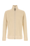 Maison Margiela Men's Cotton Zip Pullover in Beige - view 1