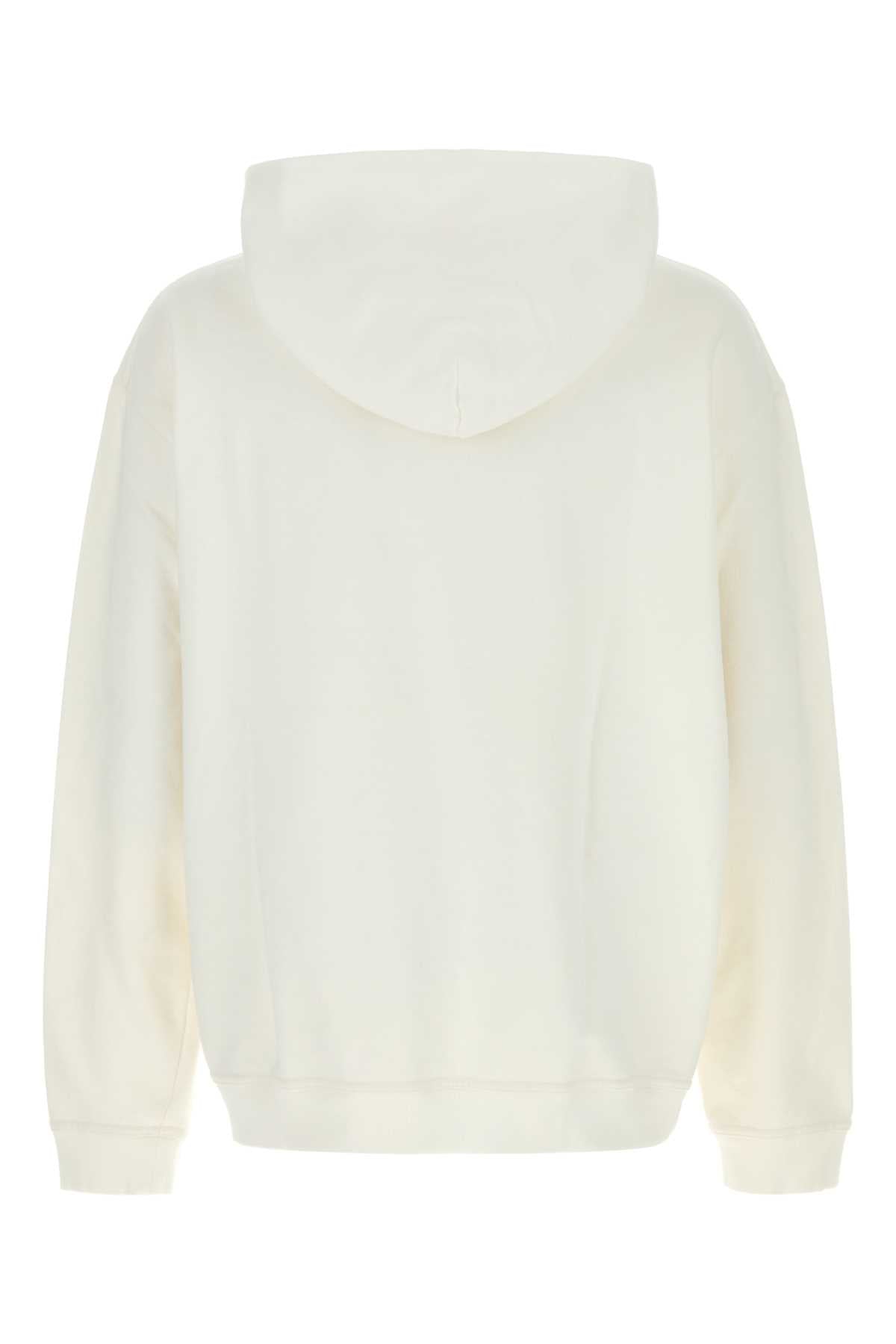 Maison Margiela Men's Cotton Hoodie in Cream - view 2