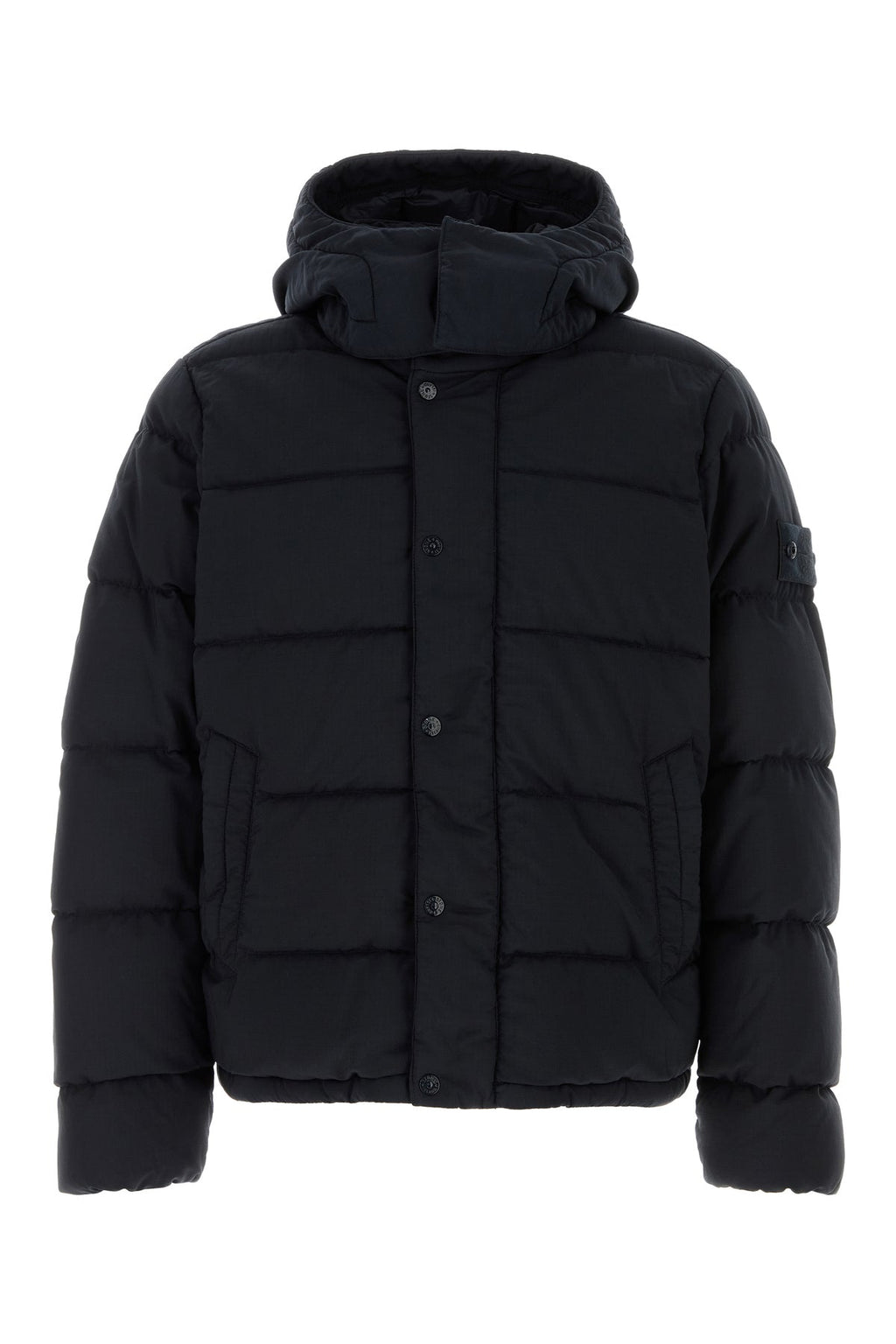 Stone Island Men's Wool Blend Down Jacket in Blue - view 1
