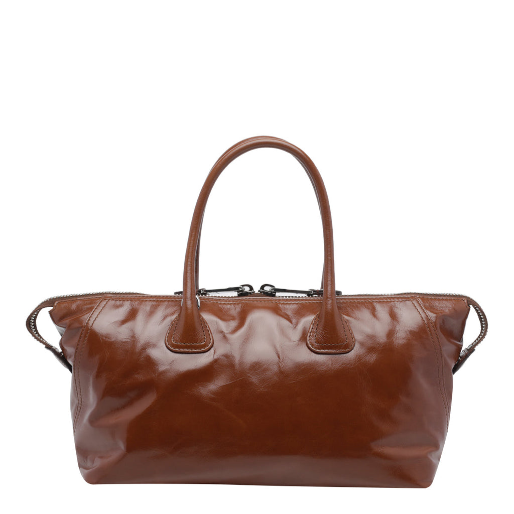 Miu Miu Women's Miu Miu Logo Shoulder Bag in Brown Leather - view 3