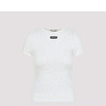 Miu Miu Women's Logo T-Shirt in White