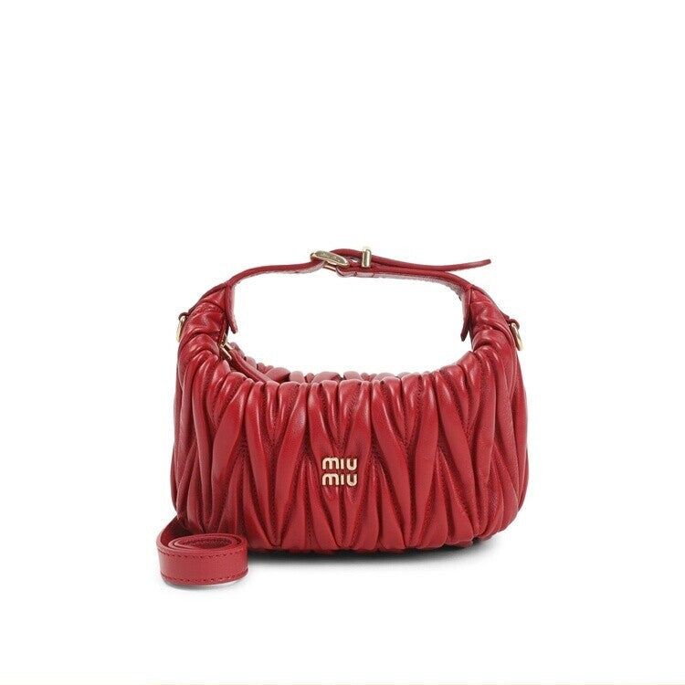 Miu Miu Women's Matelasse Mini Bag in Red