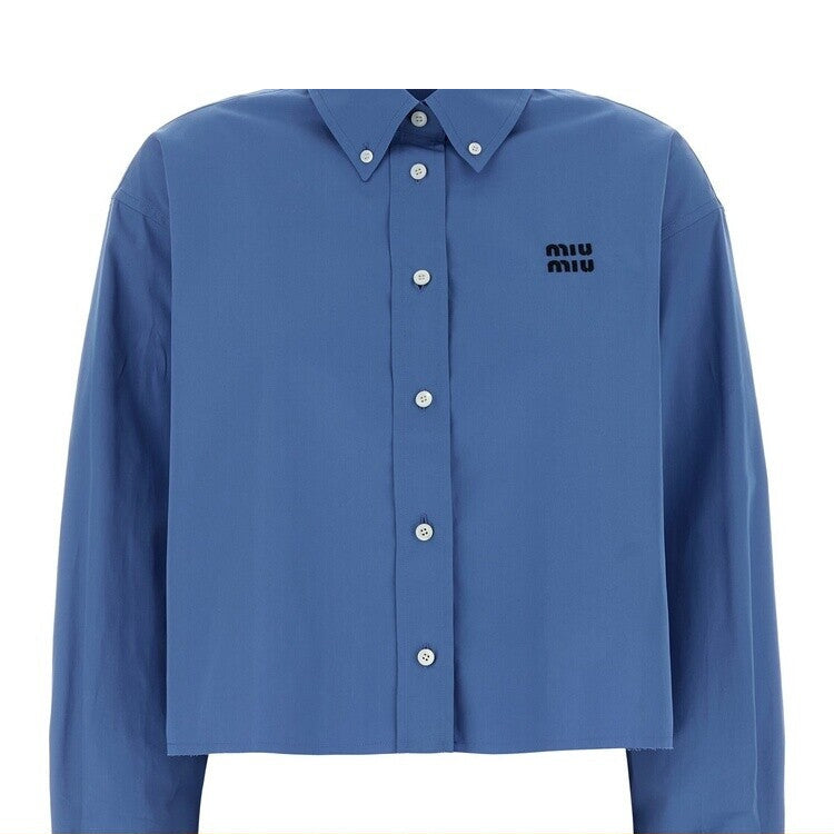 Miu Miu Women's Shirt in Blue