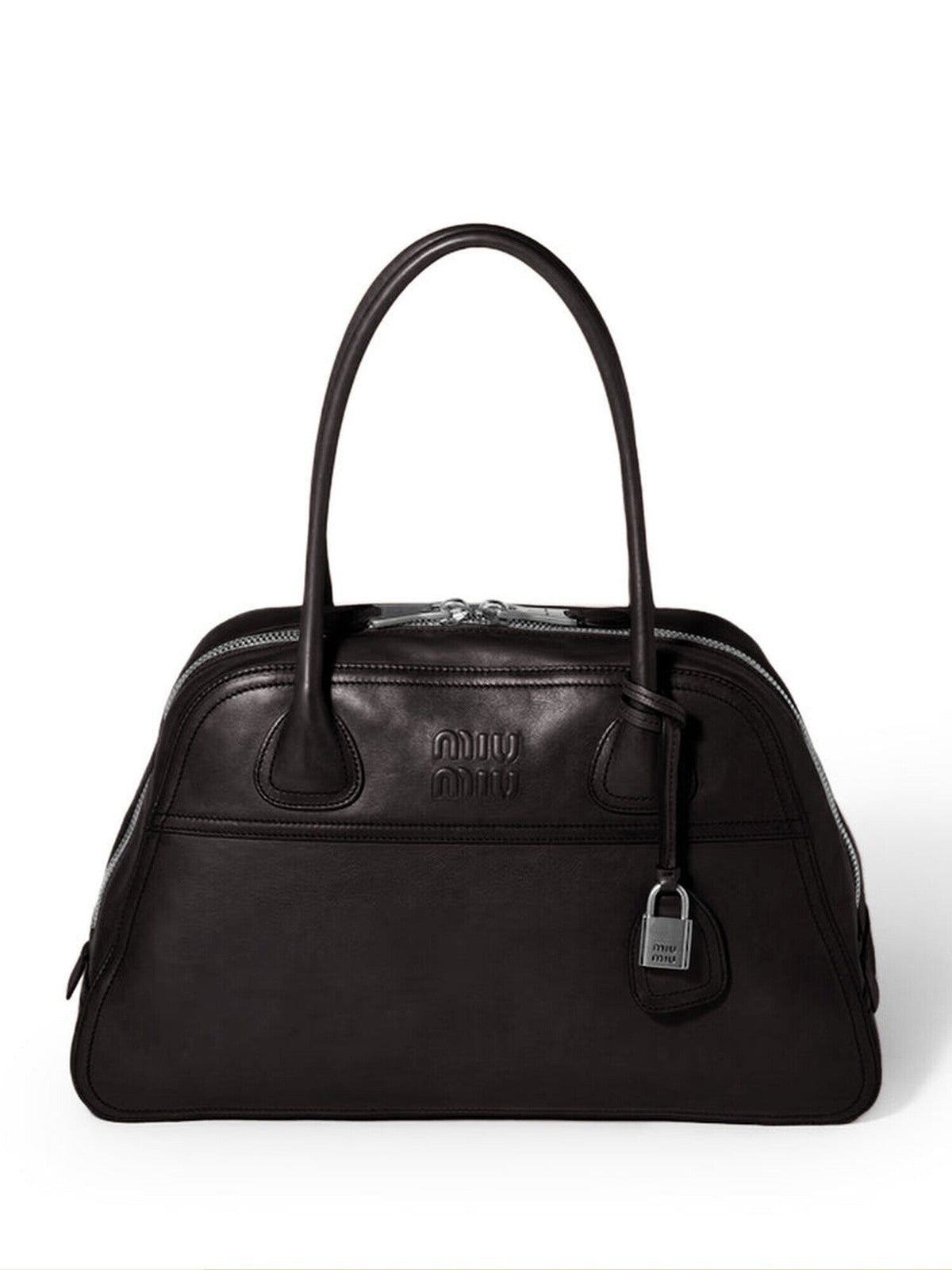 Miu Miu Women's Vivant Medium Shoulder Bag in Black