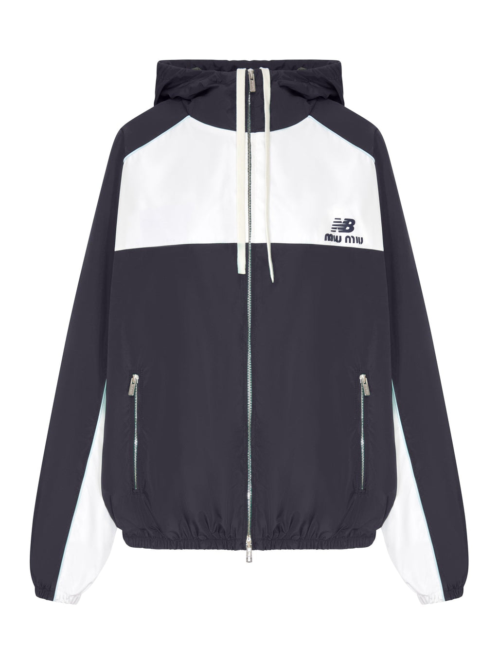 Miu Miu Women's New Balance Windbreaker in Blue/White - view 1