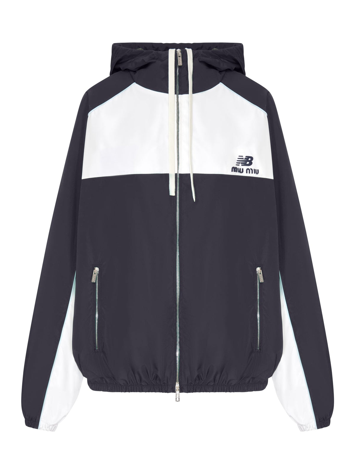 Miu Miu Women's New Balance Windbreaker in Blue/White - view 1