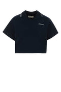 Miu Miu Women's Cotton Sweatshirt in Dark Navy Blue - view 1