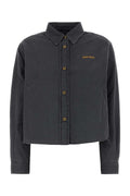 Miu Miu Women's Cotton Overshirt in Grey - view 1
