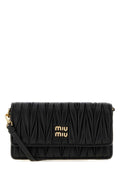 Miu Miu Women's Leather Quilted Clutch in Black - view 1