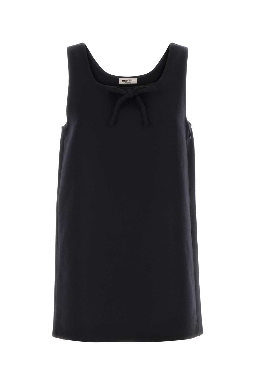 Miu Miu Women's Wool Mini Dress in Black - view 1