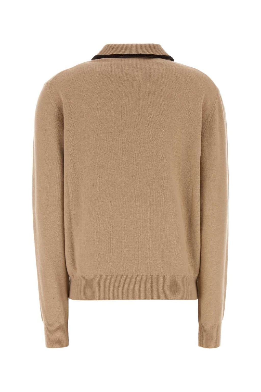 Miu Miu Women's Wool Knit Polo in Camel - view 2