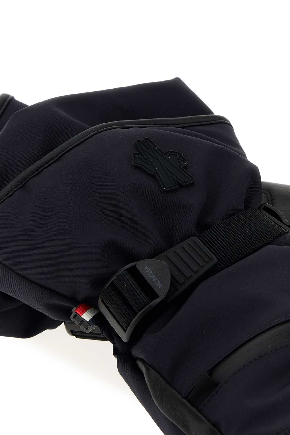 Moncler Grenoble Men's Nylon Ski Gloves in Black - view 2