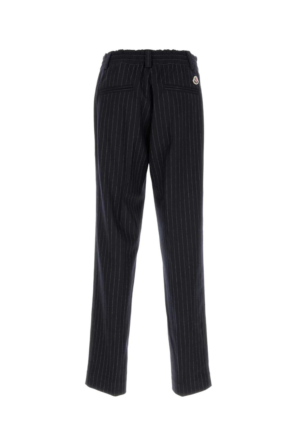 Moncler Men's Wool Trousers in Navy - view 2