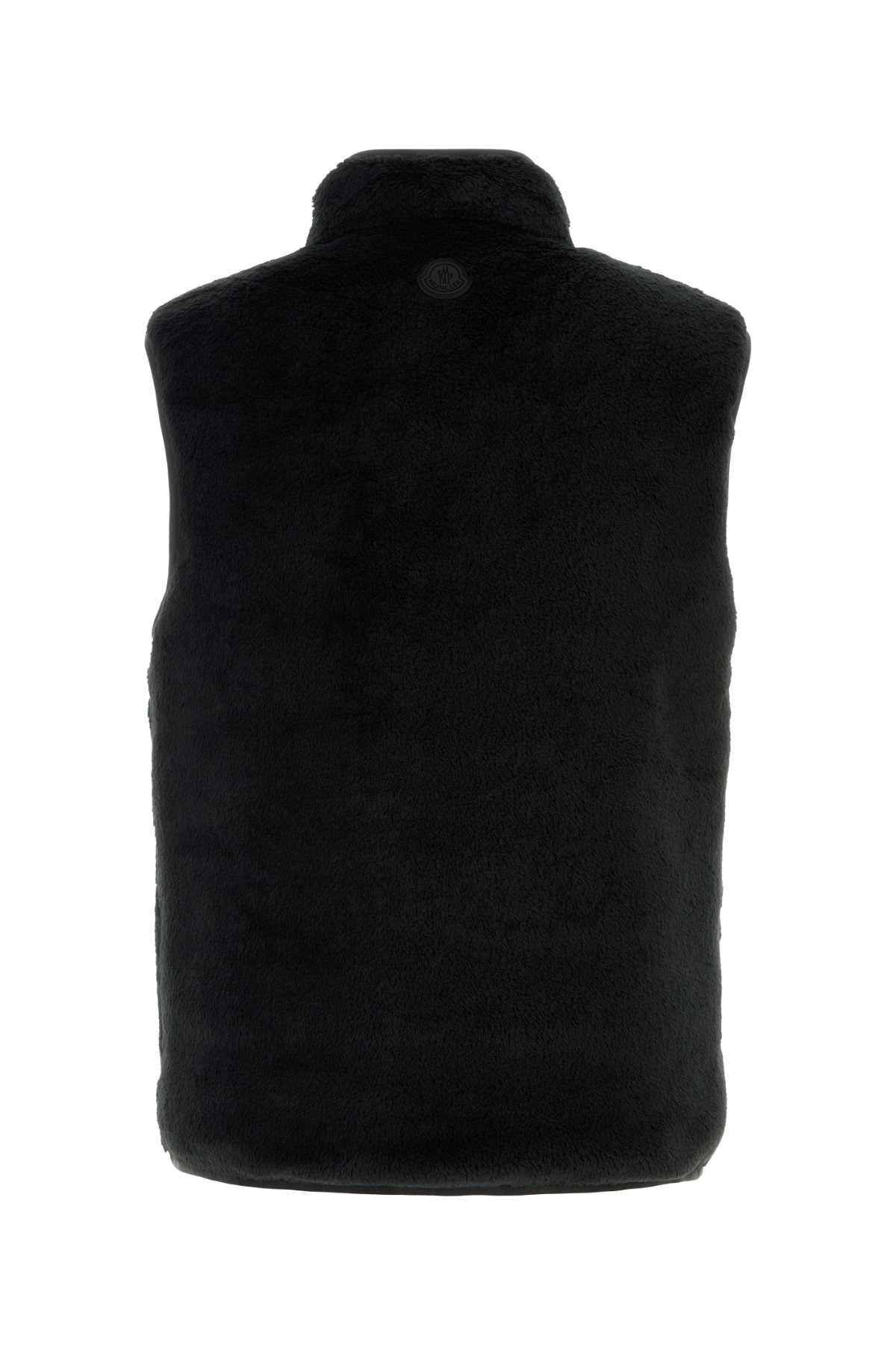 Moncler Men's Polyester Down Vest in Black - view 2