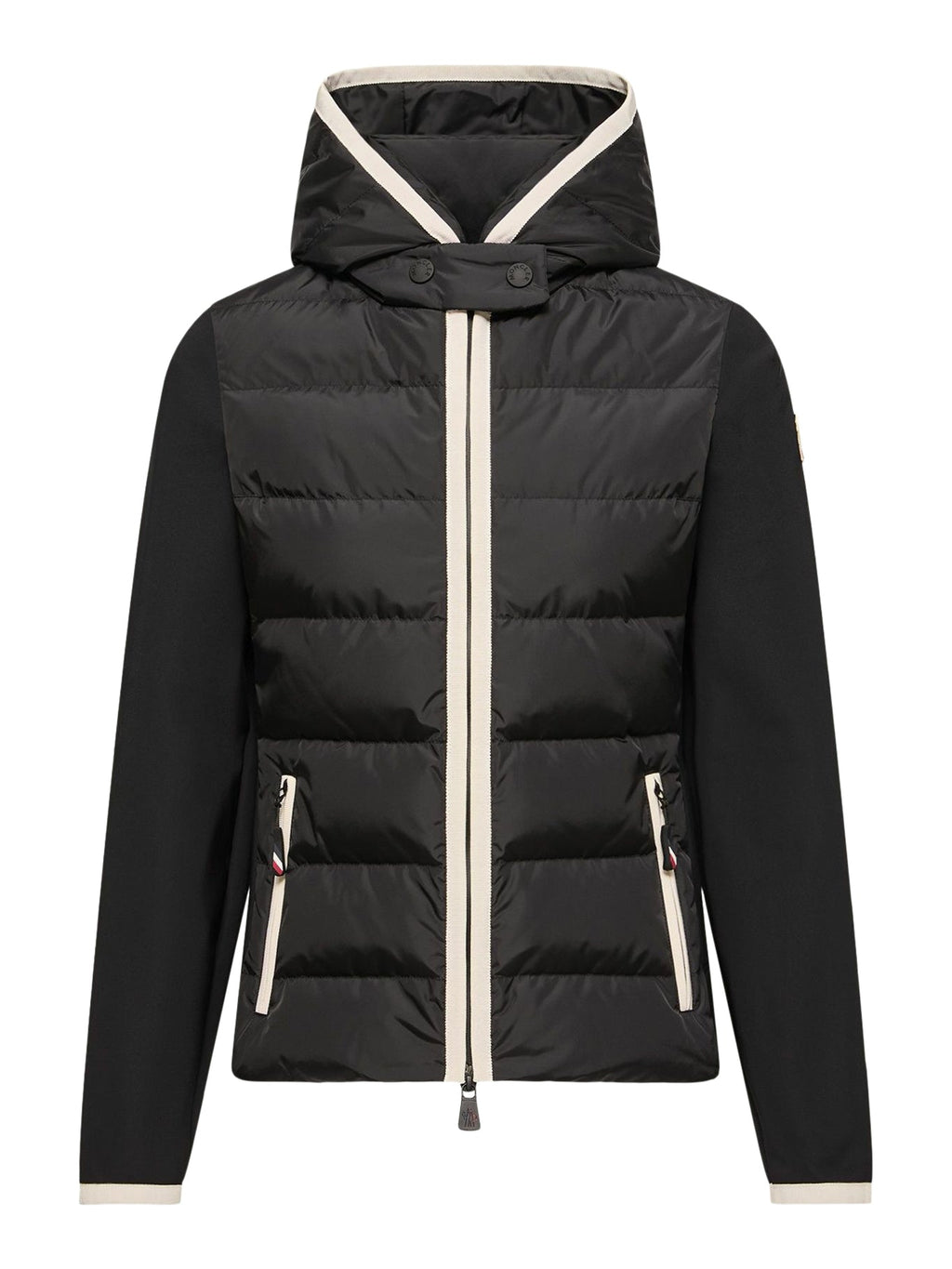 Moncler Grenoble Women's Padded Hoodie in Black Polyamide - view 1