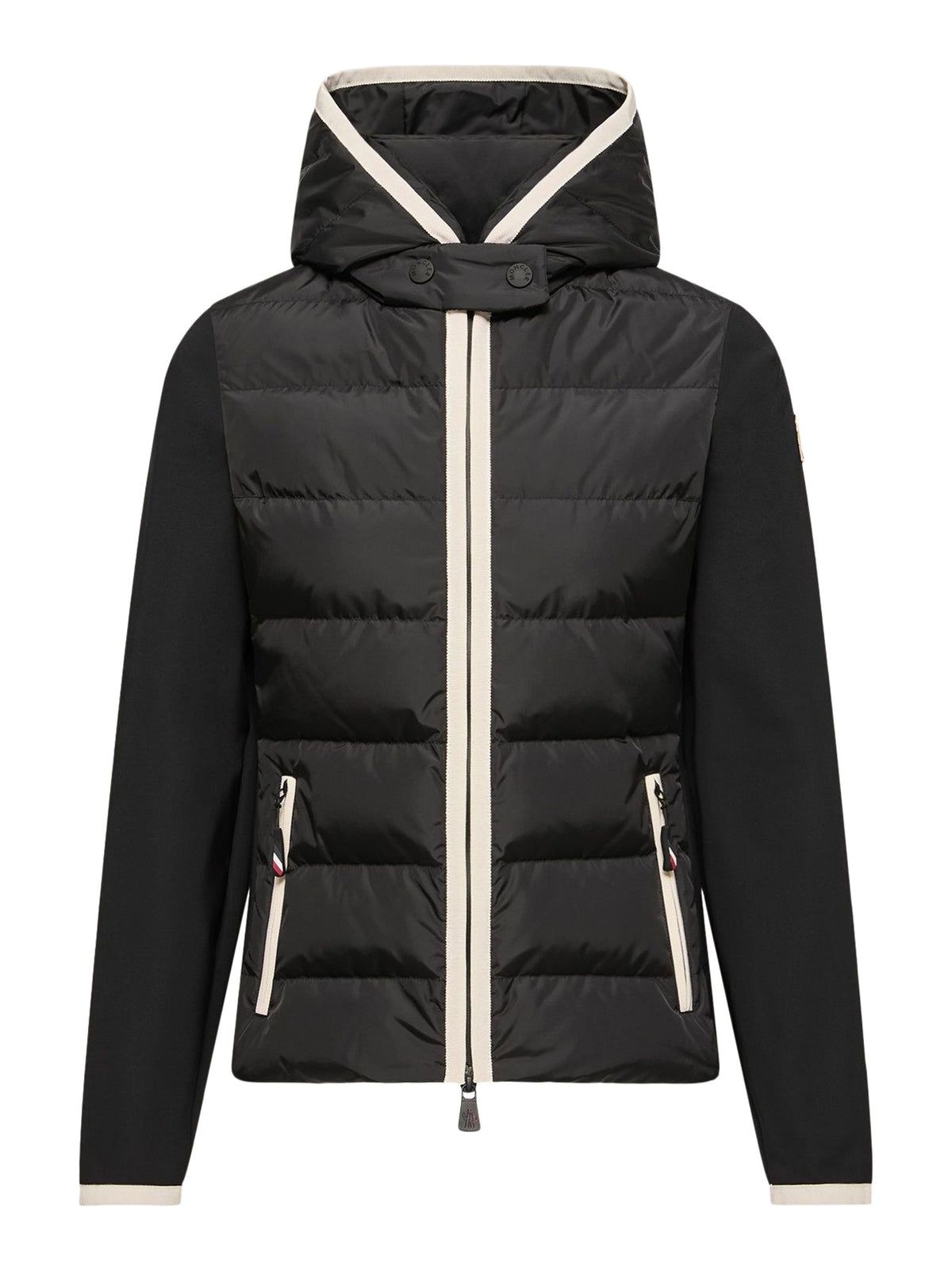 Moncler Grenoble Women's Padded Hoodie in Black Polyamide - view 1