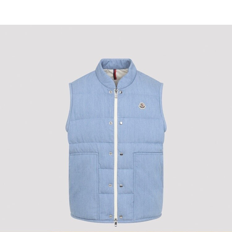 Moncler Men's Heceta Vest in Blue