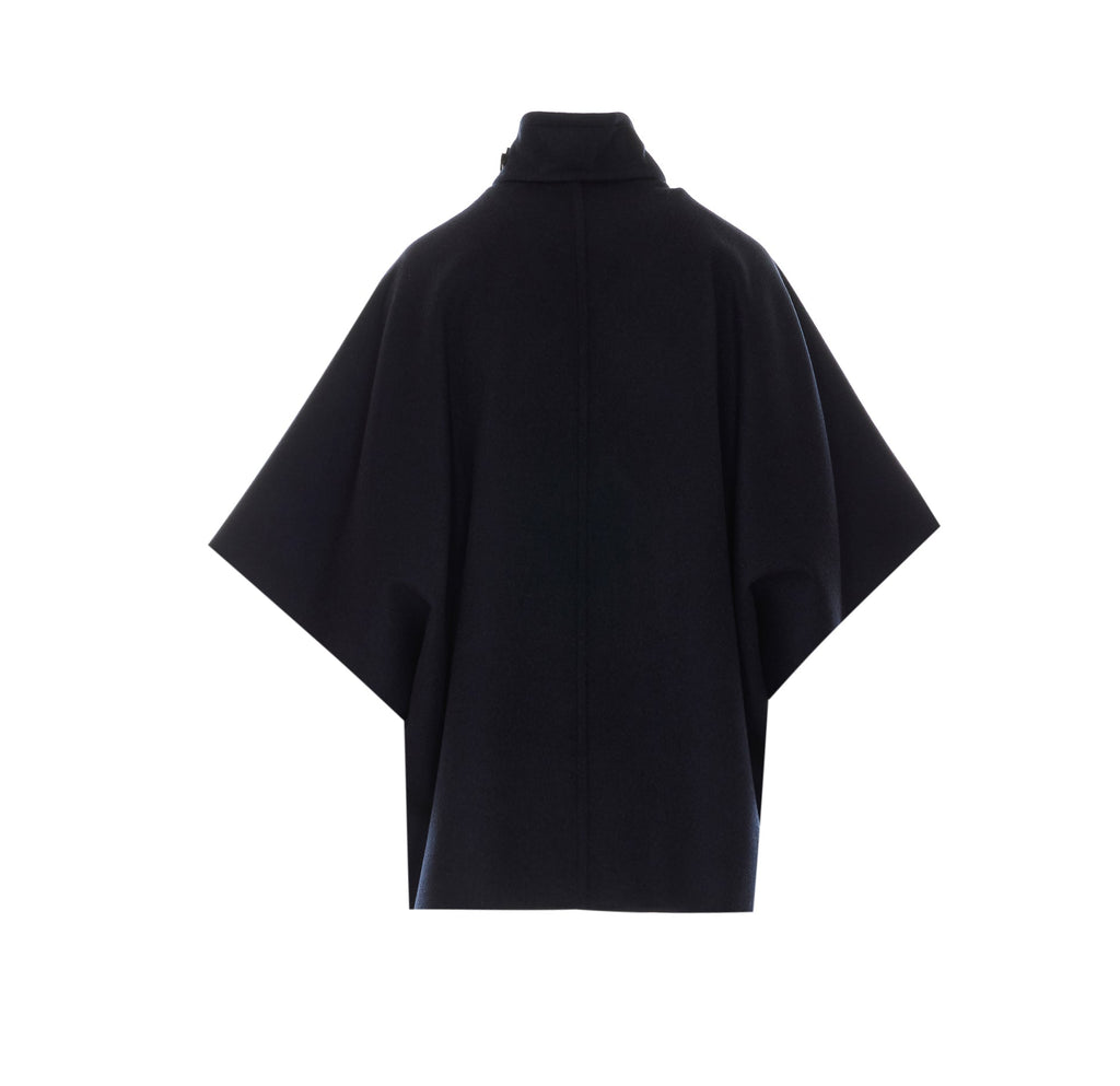 Max Mara Women's Mxaderrik Cape in Blue Cashmere - view 3