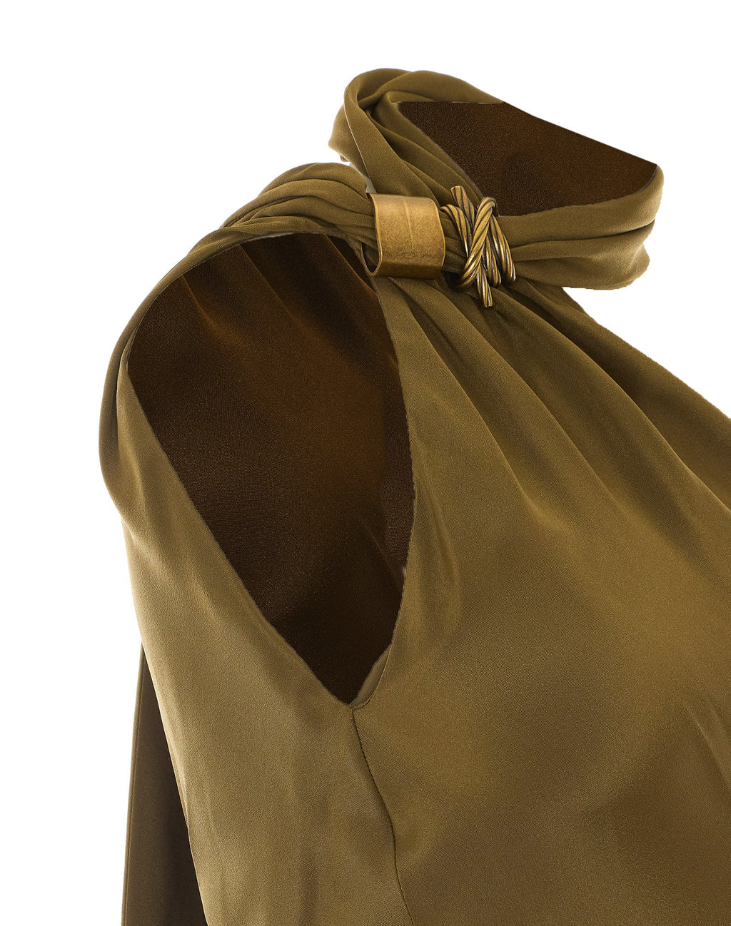Max Mara Women's Mxevasto Dress in Green Silk - view 3