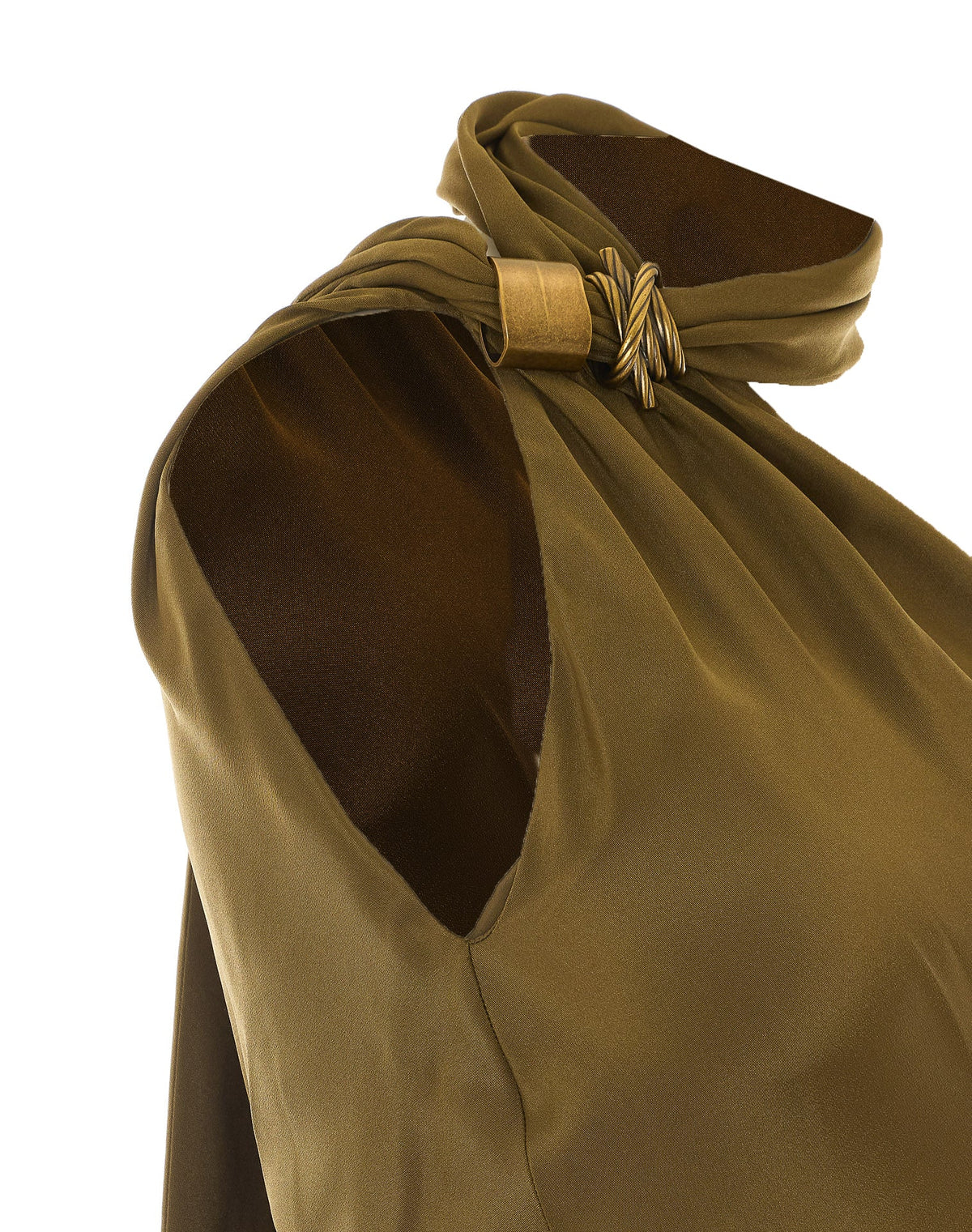 Max Mara Women's Mxevasto Dress in Green Silk - view 3