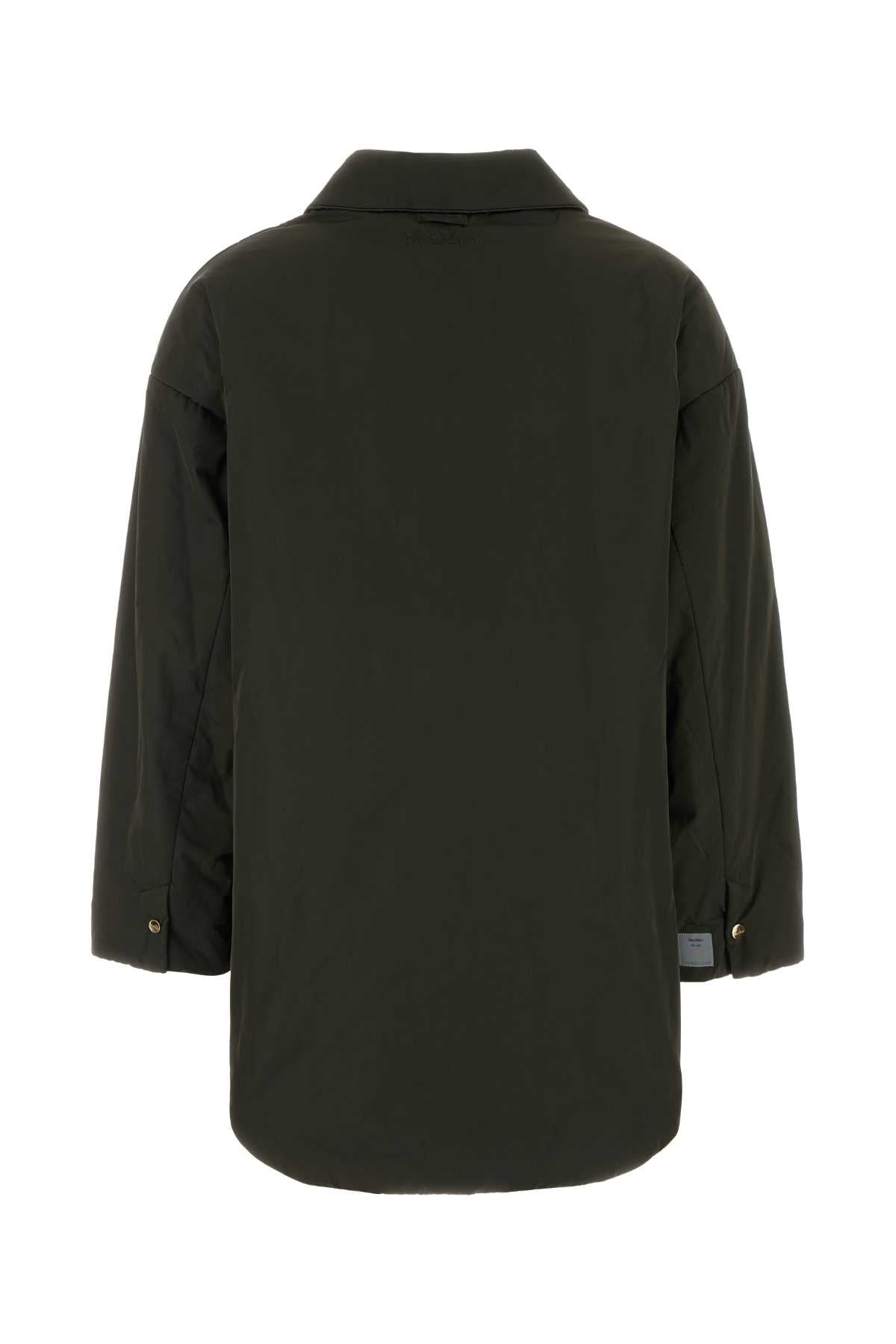 Max Mara Women's Polyester Overshirt in Olive - view 2