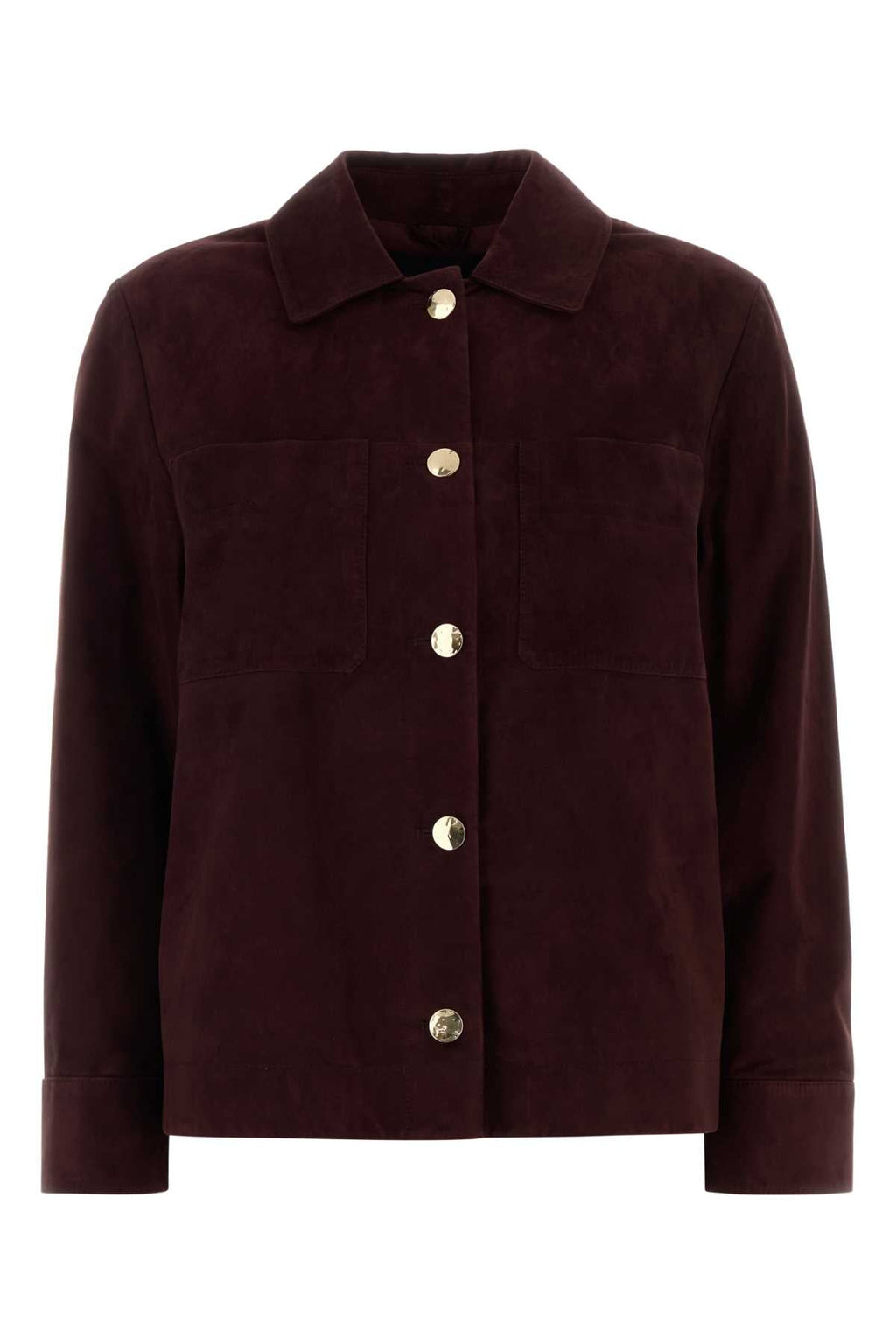 Max Mara Women's Velvet Jacket in Burgundy - view 1