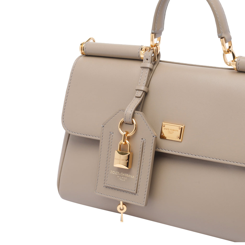 Dolce&Gabbana Women's My Sicily Handbag in Beige Leather - view 4