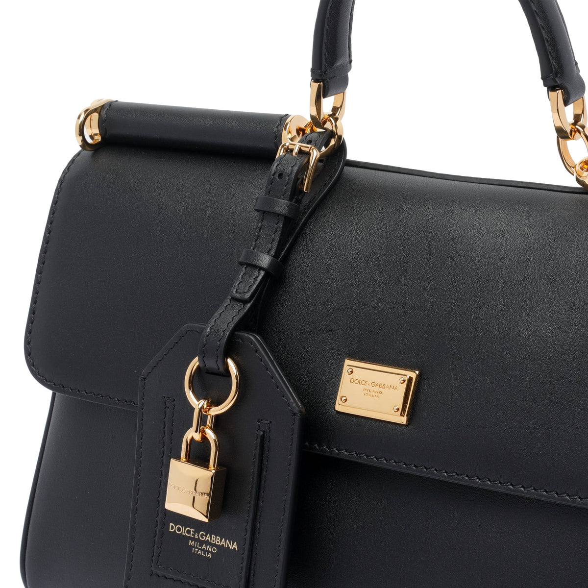 Dolce&Gabbana Women's My Sicily Handbag in Black Leather - view 2