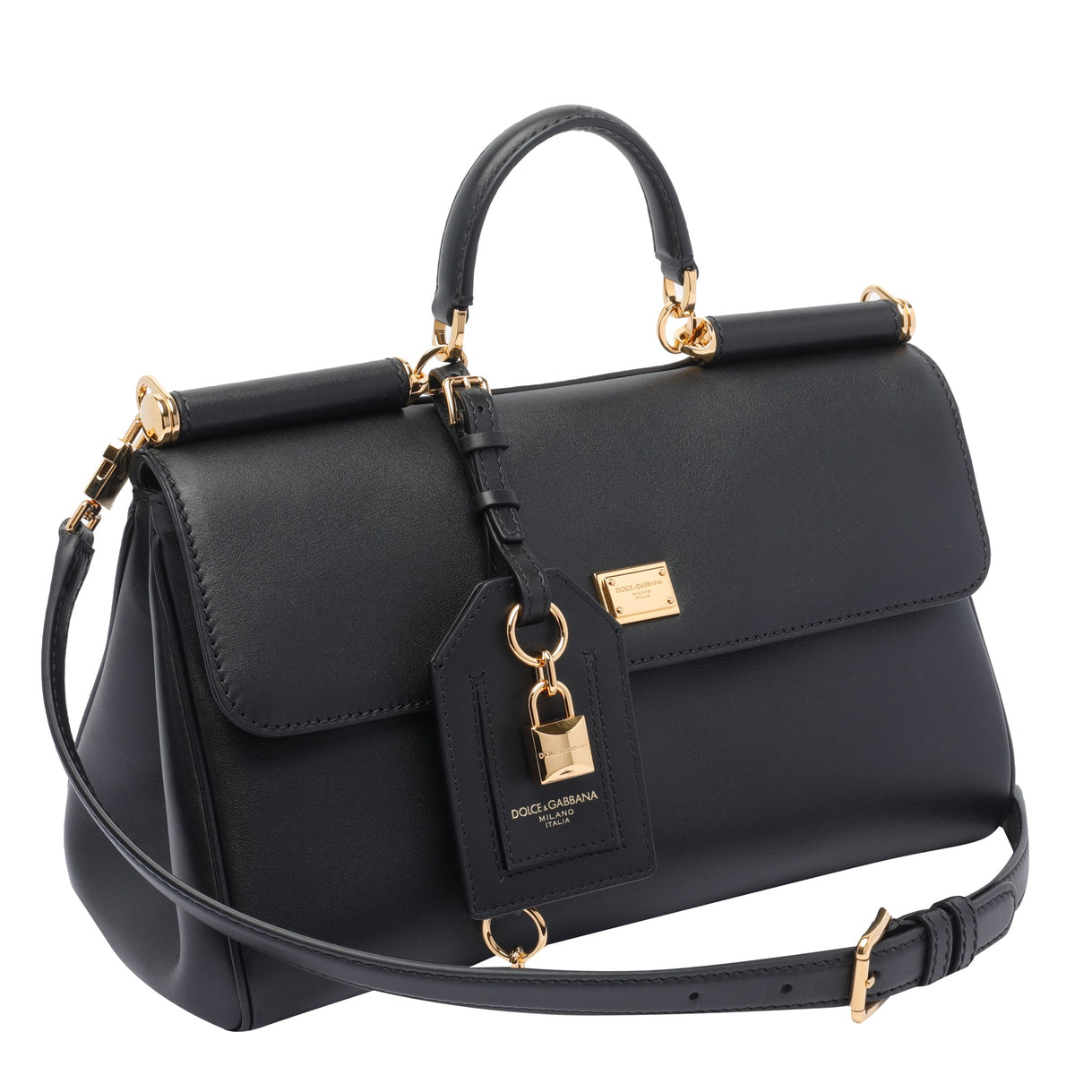 Dolce&Gabbana Women's My Sicily Handbag in Black Leather - view 3