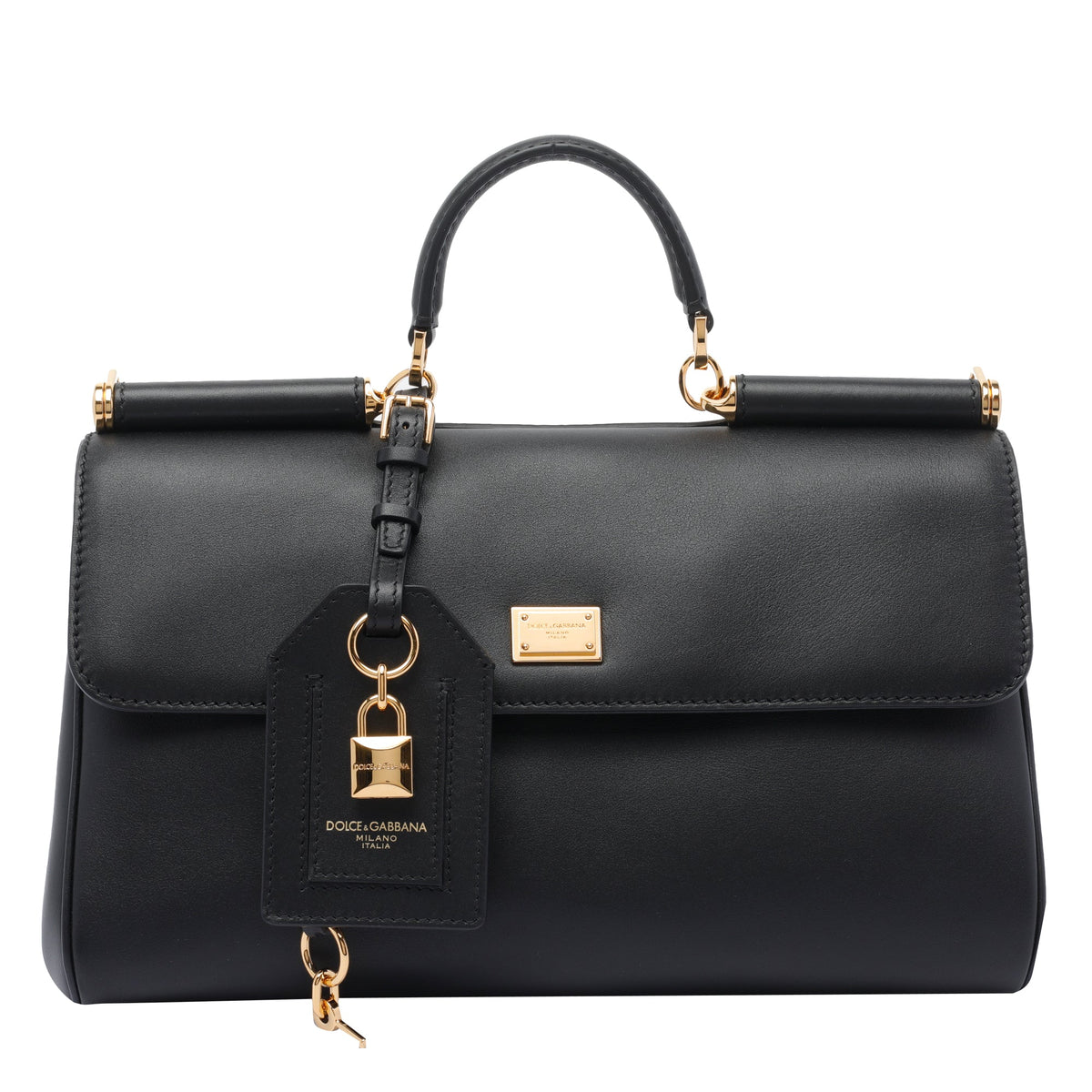 Dolce&Gabbana Women's My Sicily Handbag in Black Leather - view 1
