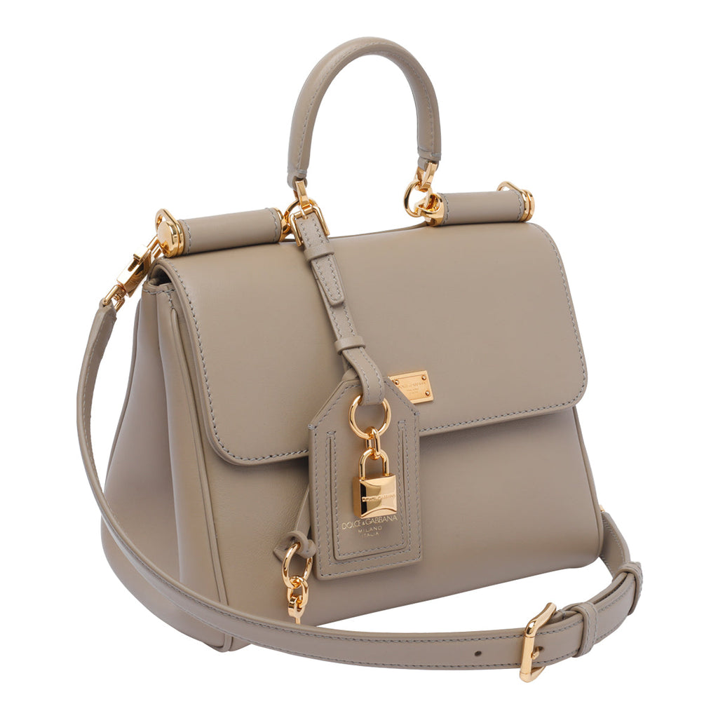 Dolce&Gabbana Women's My Sicily Handbag in Beige Leather - view 3