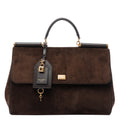 Dolce&Gabbana Women's My Sicily Suede Handbag in Brown - view 1