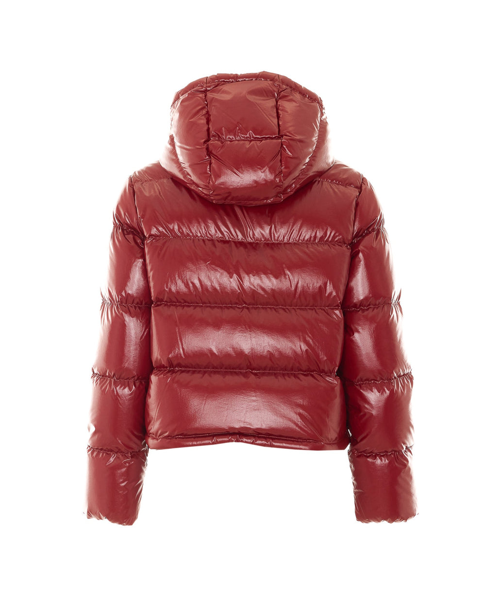 Moncler Women's Niveole Down Jacket in Red Polyamide - view 4
