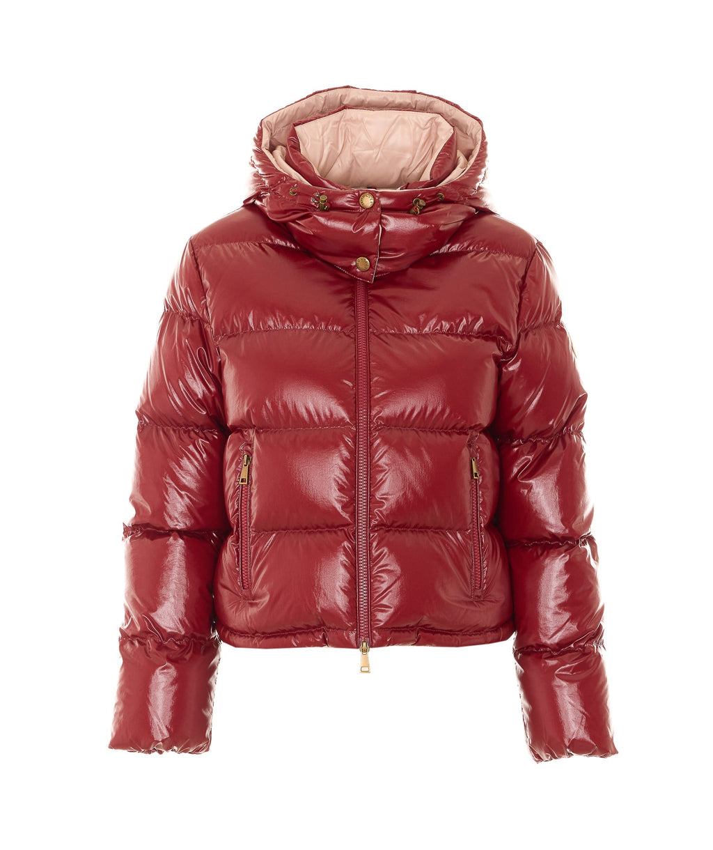Moncler Women's Niveole Down Jacket in Red Polyamide - view 1