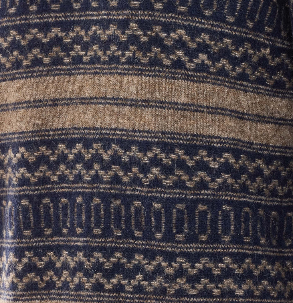 Brunello Cucinelli Men's Nordic Jacquard Sweater in Blue - view 2