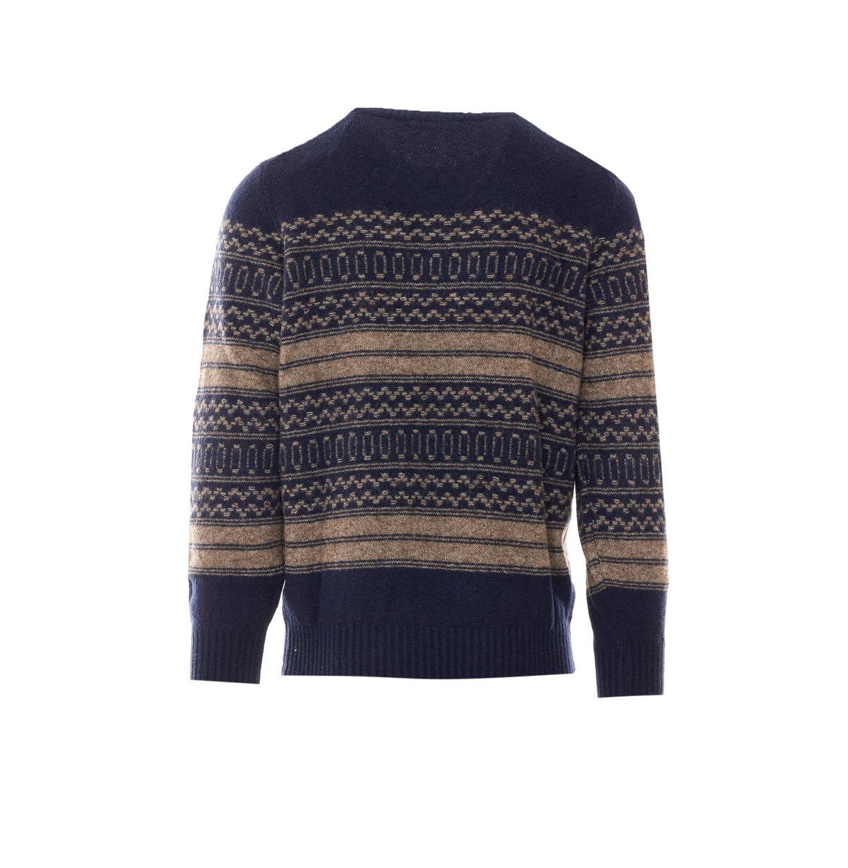 Brunello Cucinelli Men's Nordic Jacquard Sweater in Blue - view 3