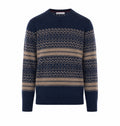 Brunello Cucinelli Men's Nordic Jacquard Sweater in Blue - view 1