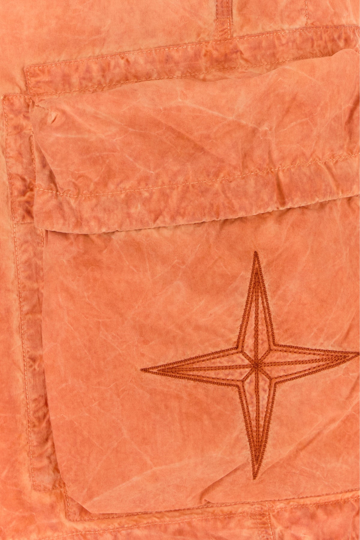Stone Island Men's Nylon Bermuda Shorts in Orange - view 3