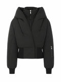 The Attico Women's Padded  Bomber Jacket in Black Cotton - view 1