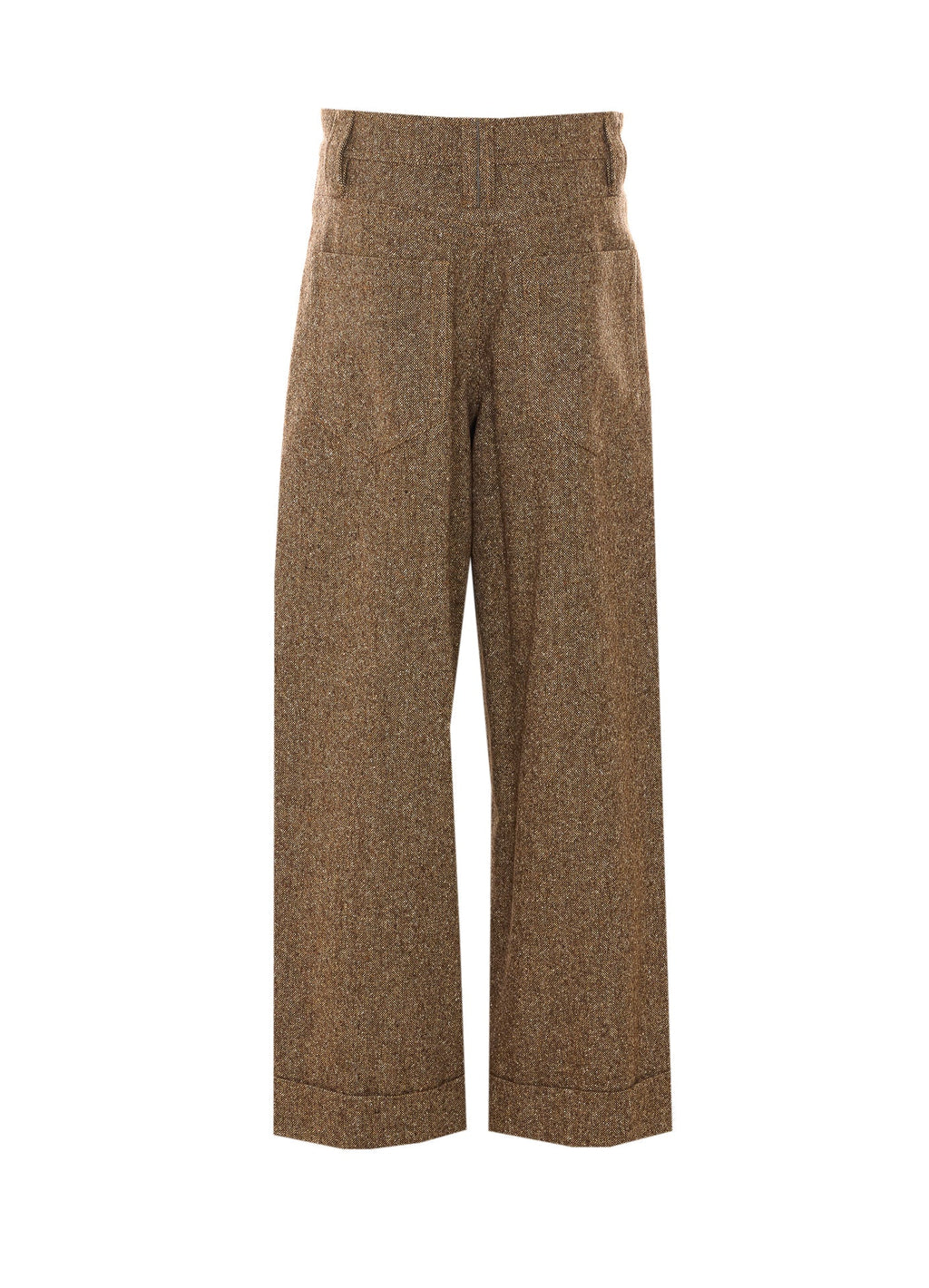 Brunello Cucinelli Women's Pants in Beige Wool - view 2