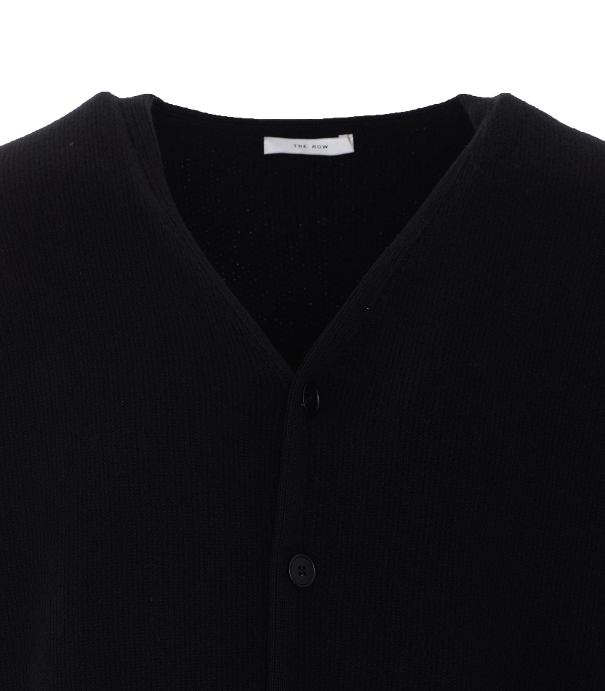 The Row Men's Pel Cardigan in Black Cashmere - view 4