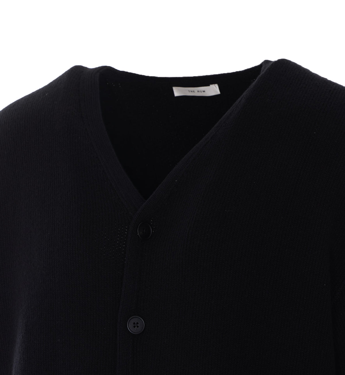 The Row Men's Pel Cardigan in Black Cashmere - view 3