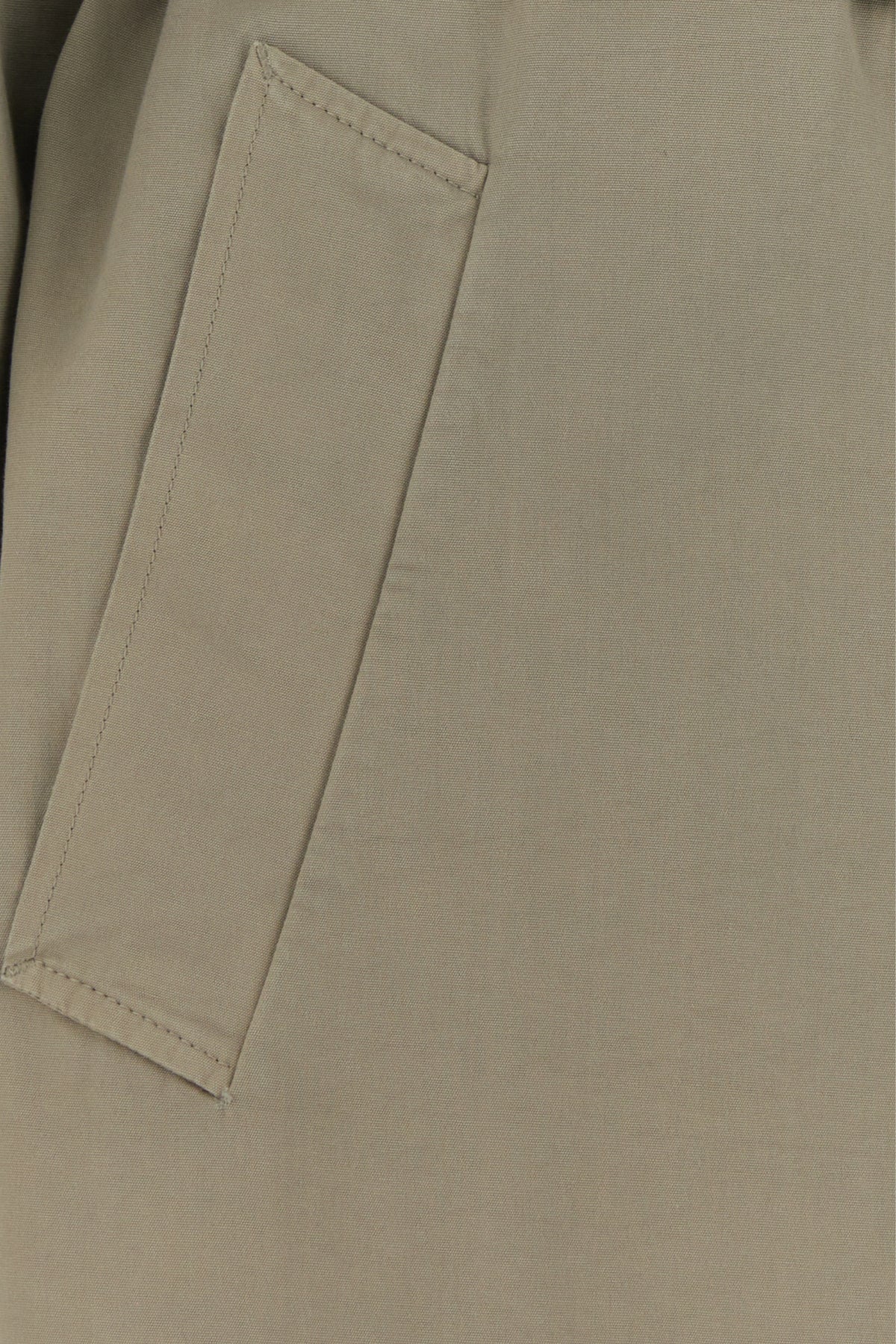 Prada Women's Cotton Overcoat in Dove Grey