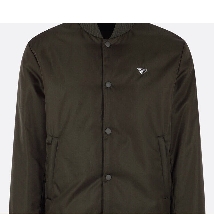 Prada Men's Bomber Jacket in Olive