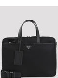 Prada Men's Medium Briefcase in Black